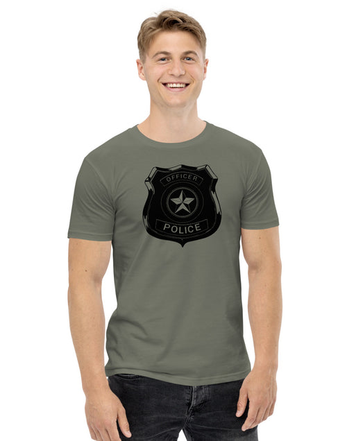 Load image into Gallery viewer, Police Officers Badge Men&#39;s staple tee
