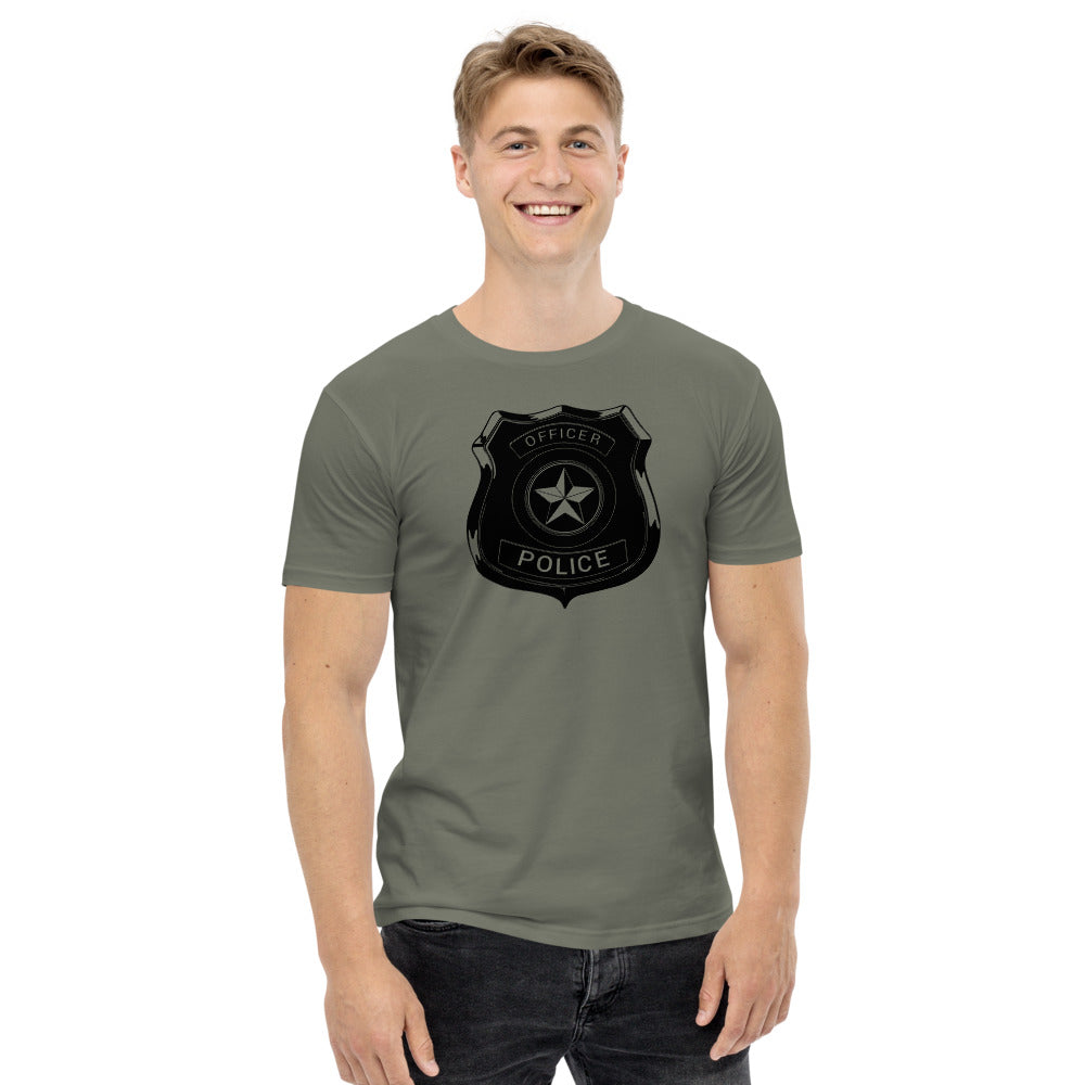 Police Officers Badge Men's staple tee