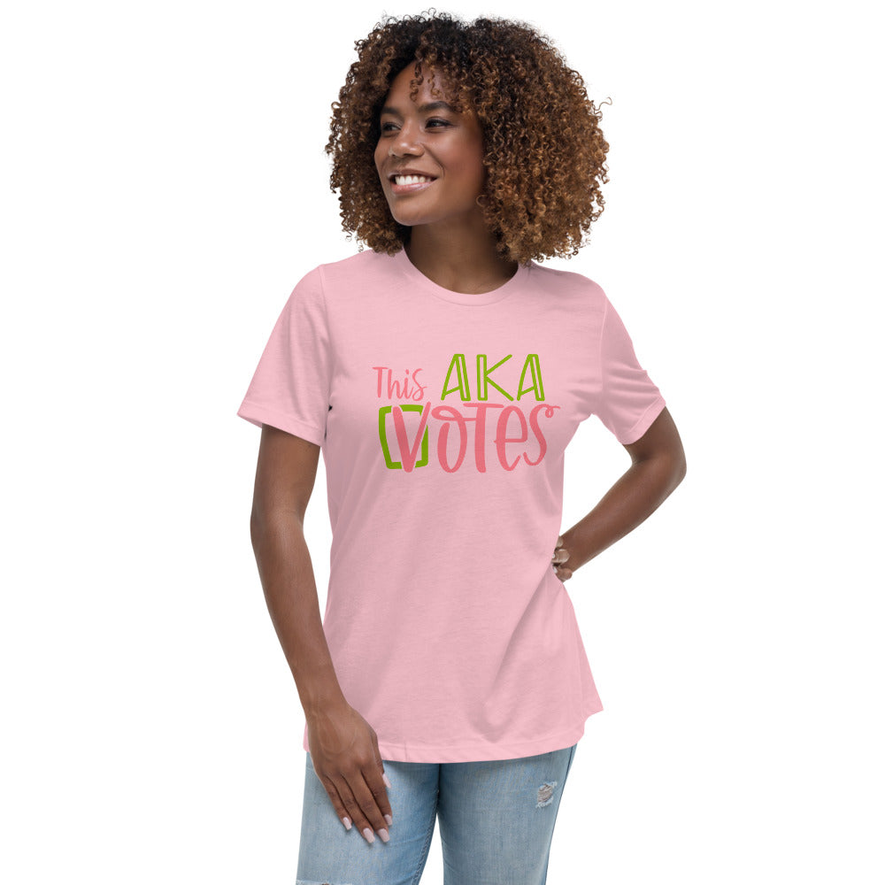 This AKA Votes "Team Kamala" Alpha Kappa Alpha Pink Tshirt