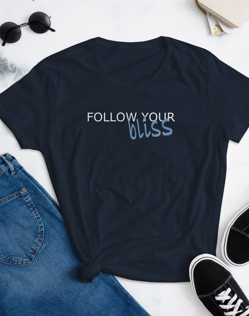 Load image into Gallery viewer, Follow Your Bliss Women&#39;s short sleeve t-shirt
