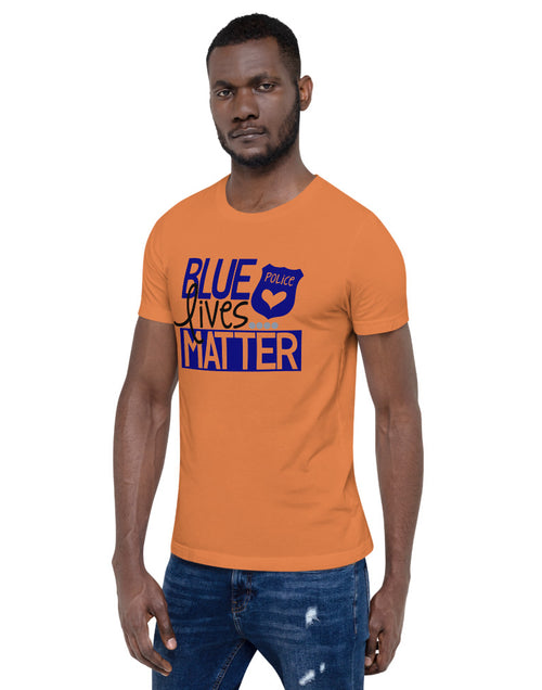 Load image into Gallery viewer, Blue Lives Matter Short-Sleeve Unisex T-Shirt
