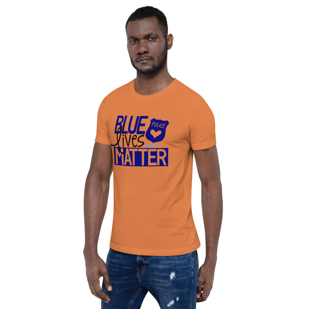 Blue Lives Matter Short-Sleeve Unisex T-Shirt