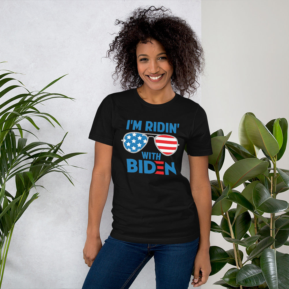 I'm Ridin With Biden 2020 Short-Sleeve Black T-Shirt