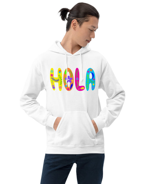 Load image into Gallery viewer, Hola Colorful Unisex Hoodie
