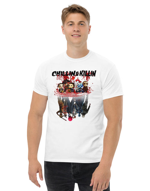 Load image into Gallery viewer, Chillin  and Killin It Halloween Time Men&#39;s heavyweight tee
