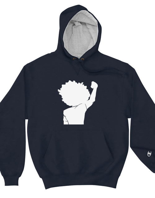 Load image into Gallery viewer, Black Lives Matter Salute Hoodie Navy
