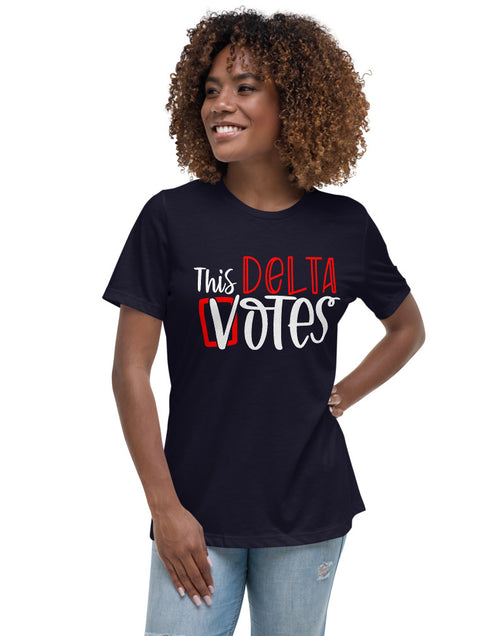 Load image into Gallery viewer, This Delta Votes Women&#39;s Relaxed T-Shirt
