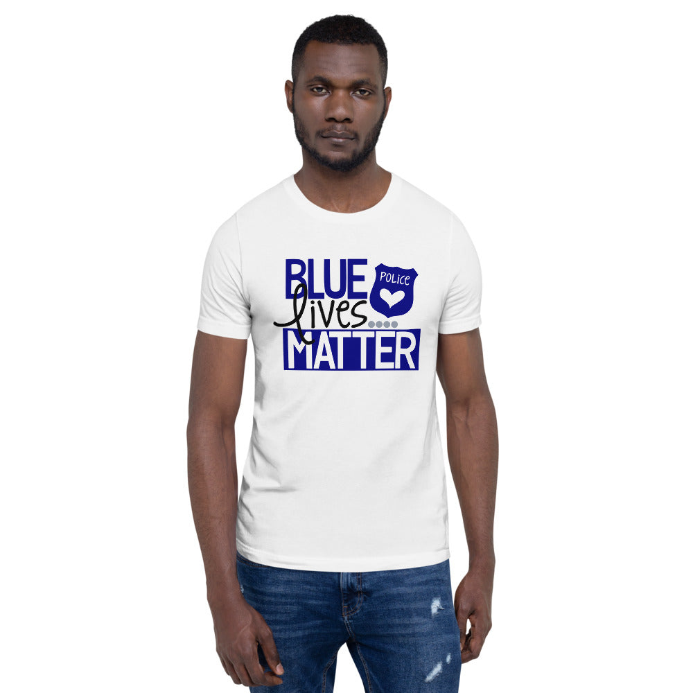 Blue Lives Matter Short-Sleeve Unisex T-Shirt