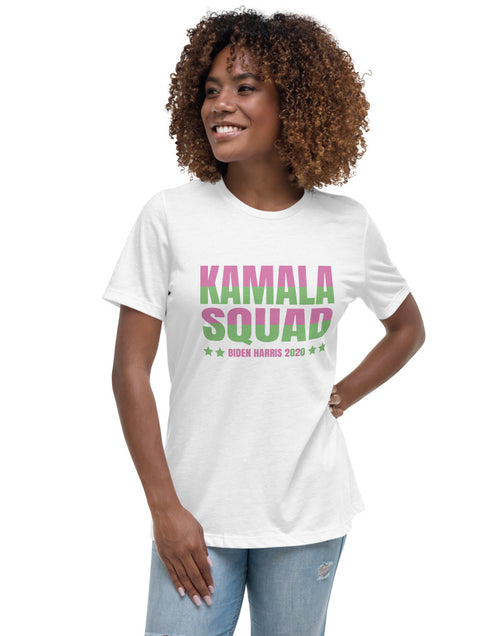 Load image into Gallery viewer, Kamala Squad - Biden Harris 2020 Women&#39;s Relaxed T-Shirt
