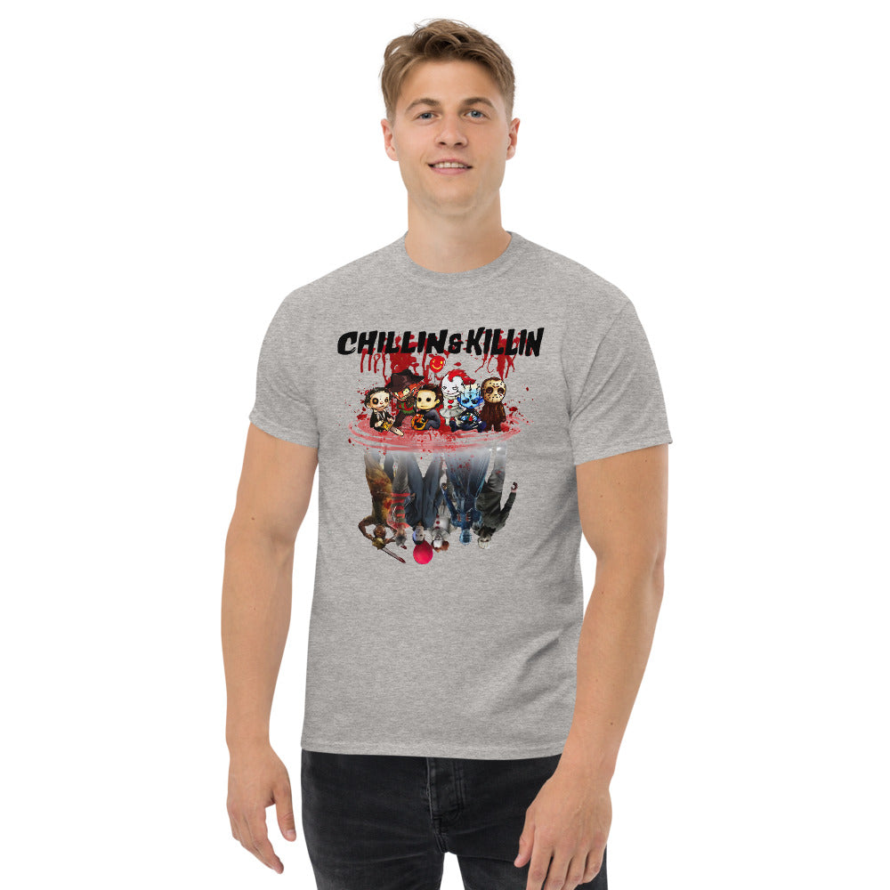 Chillin  and Killin It Halloween Time Men's heavyweight tee