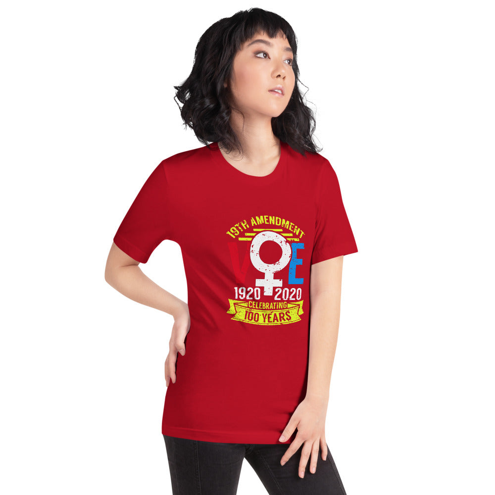 Celebrating 100 Years of  the  Vote Short-Sleeve Unisex T-Shirt