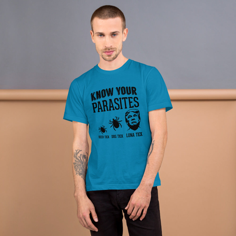 Know Your Parasites Trump T-Shirt Blue