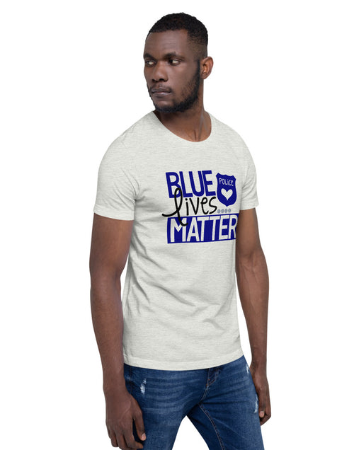 Load image into Gallery viewer, Blue Lives Matter Short-Sleeve Unisex T-Shirt
