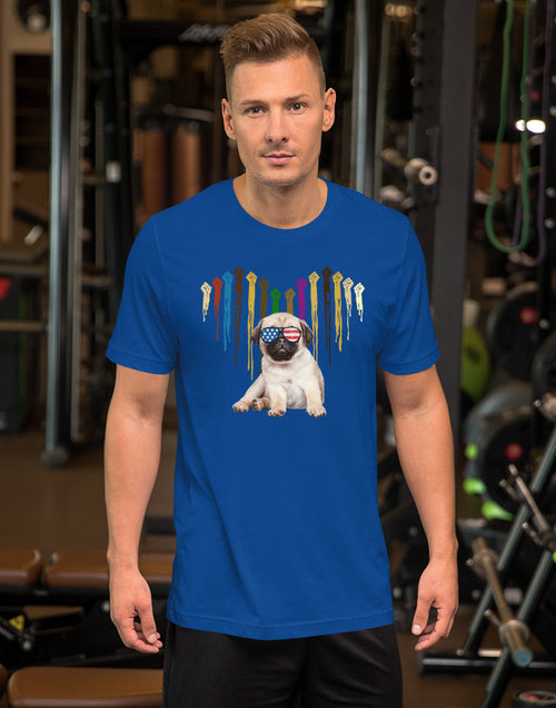 Load image into Gallery viewer, Pro Human Rights - Pro American Doggy Short-Sleeve  T-Shirt
