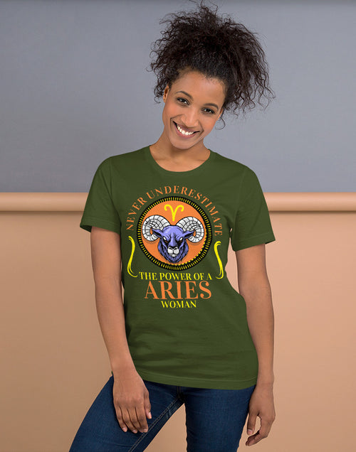 Load image into Gallery viewer, Zodiac Sign Aries Short-Sleeve Unisex T-Shirt
