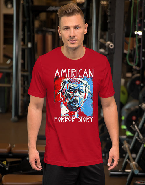 Load image into Gallery viewer, Red Trump American Horror Story Short-Sleeve Unisex T-Shirt
