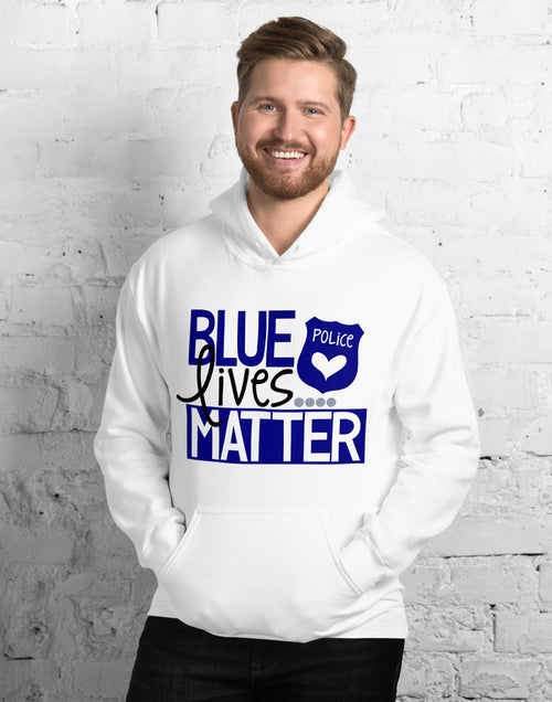 Load image into Gallery viewer, Blue Lives Matter Unisex Hoodie
