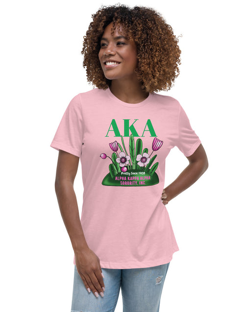 Load image into Gallery viewer, Alpha Kappa Alpha pretty Since 1908  T-Shirt Pink
