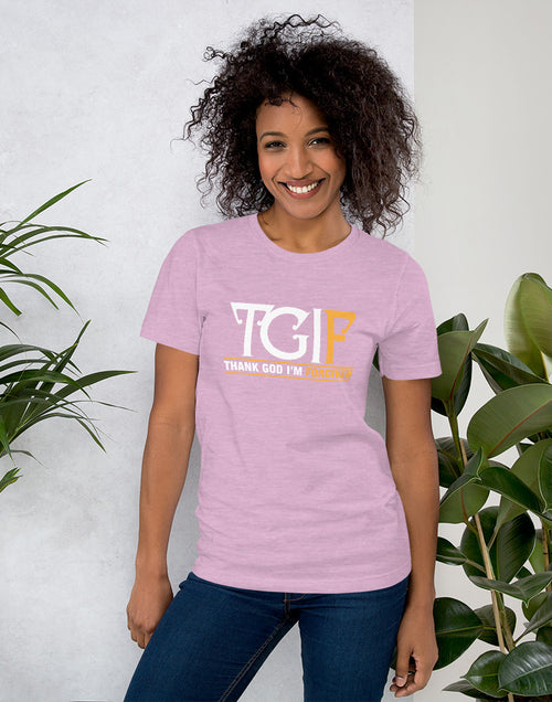 Load image into Gallery viewer, TGIF - Thank God I&#39;m Forgiven Short-Sleeve Unisex T-Shirt
