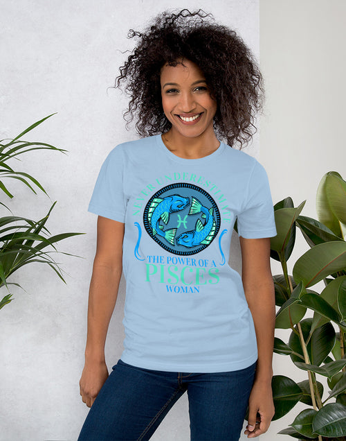 Load image into Gallery viewer, Zodiac Sign Pisces Short-Sleeve Unisex T-Shirt
