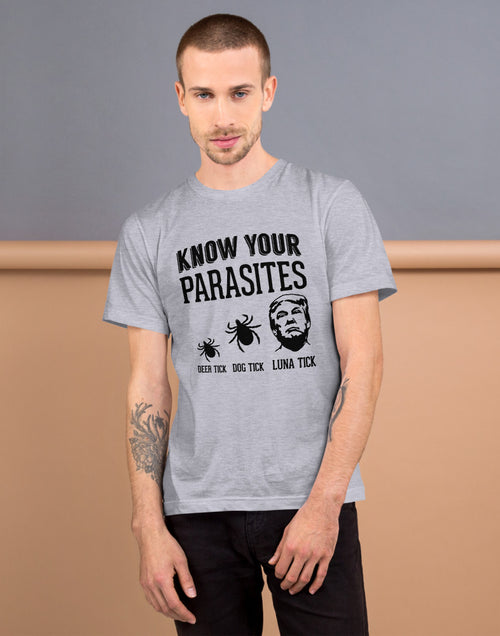 Load image into Gallery viewer, Know Your Parasites Trump T-Shirt Gran
