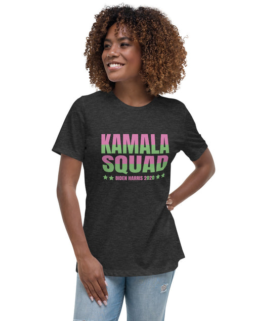 Load image into Gallery viewer, Kamala Squad - Biden Harris 2020 Women&#39;s Relaxed T-Shirt
