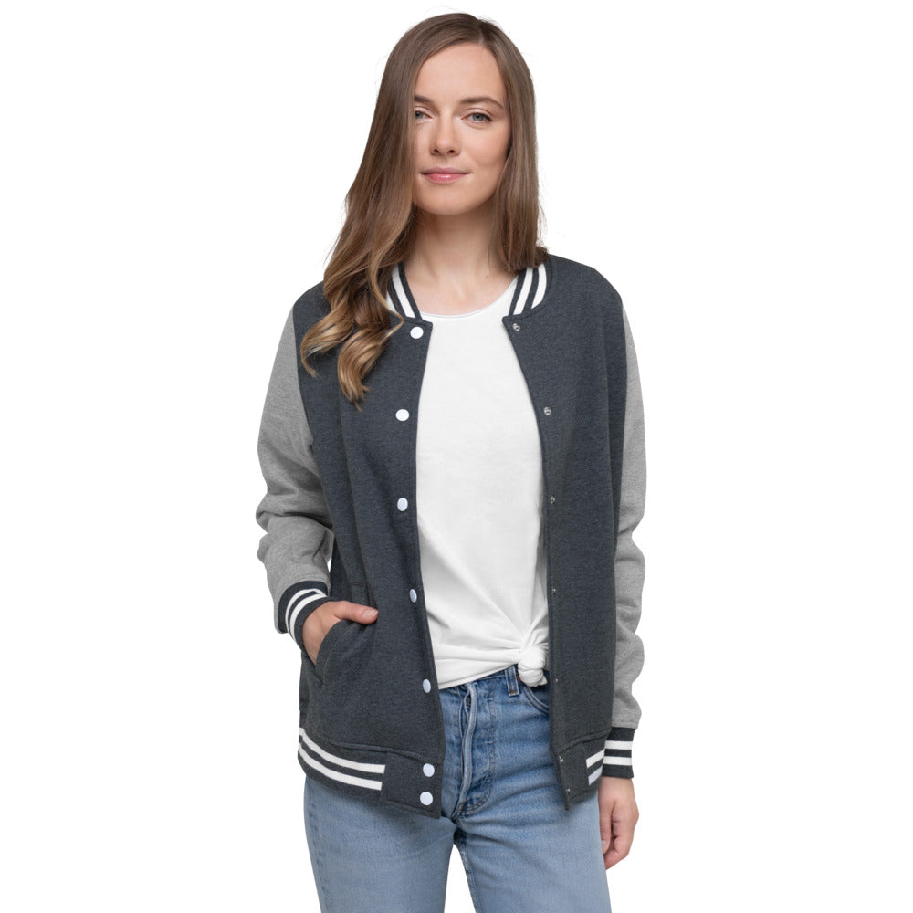 Do No Harm But Take No Bull Women's Letterman Jacket