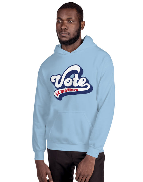 Load image into Gallery viewer, Vote It Matters Unisex Hoodie
