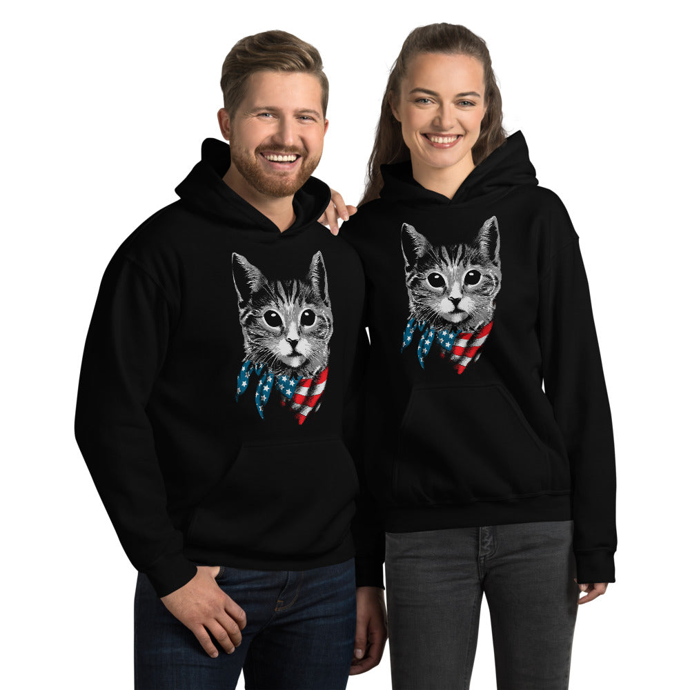 Patriot Cat Unisex Hoodie