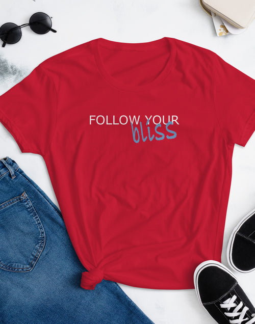 Load image into Gallery viewer, Follow Your Bliss Women&#39;s short sleeve t-shirt
