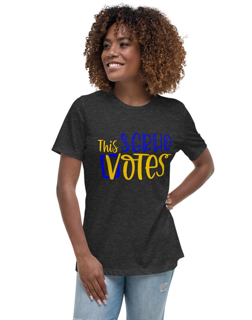 Load image into Gallery viewer, This SGRHO Votes Sigma Gamma Rho T-Shirt Gray
