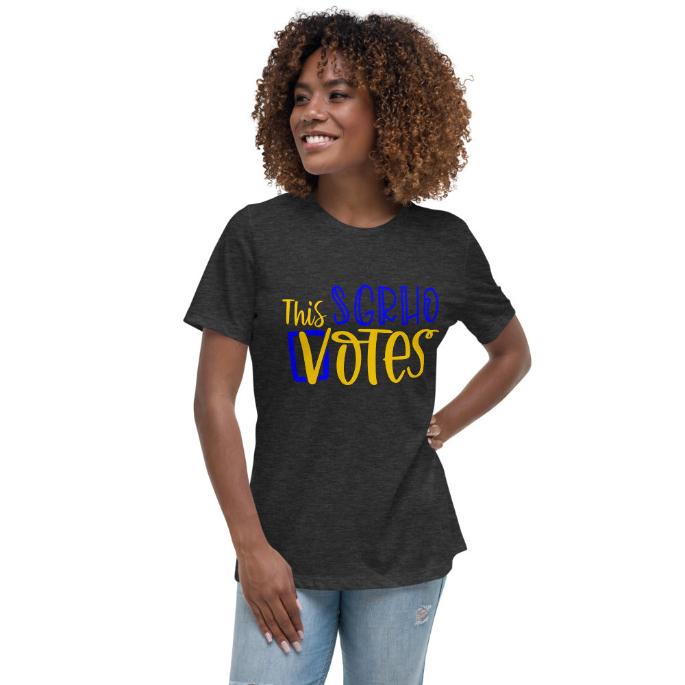 This SGRHO Votes Sigma Gamma Rho T-Shirt Gray