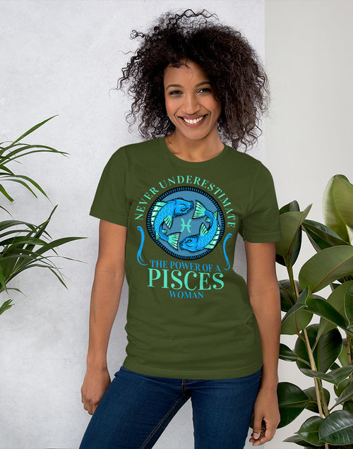 Load image into Gallery viewer, Zodiac Sign Pisces Short-Sleeve Unisex T-Shirt
