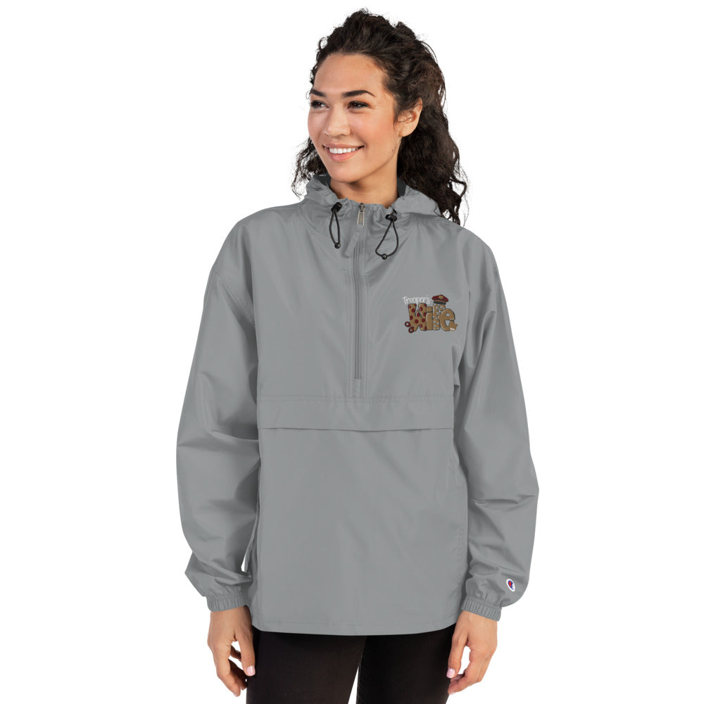 Trooper's Wife Embroidered Champion Packable Jacket