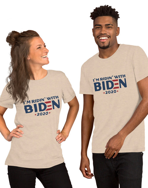 Load image into Gallery viewer, I&#39;m Ridin with  Biden Short-Sleeve Unisex T-Shirt
