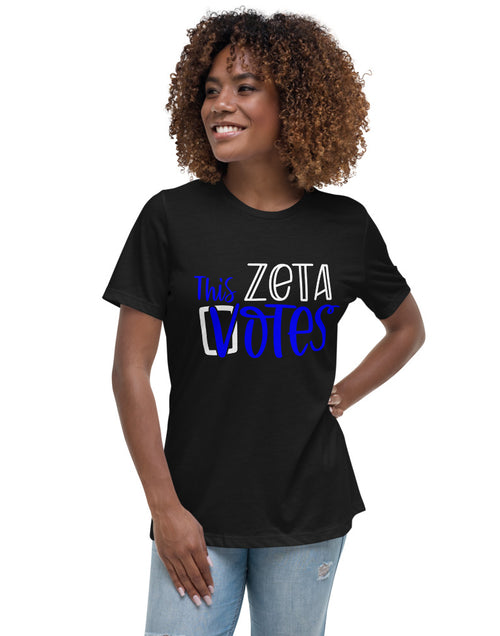 Load image into Gallery viewer, This Zeta Votes Women&#39;s Zeta Phi Beta T-Shirt
