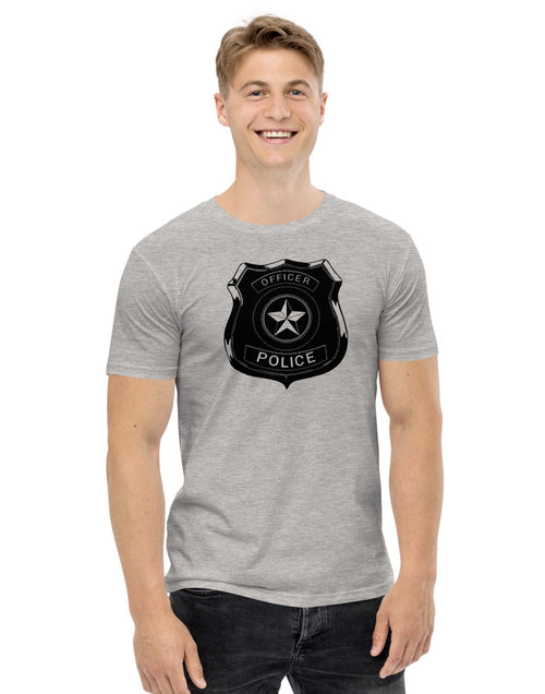 Load image into Gallery viewer, Police Officers Badge Men&#39;s staple tee
