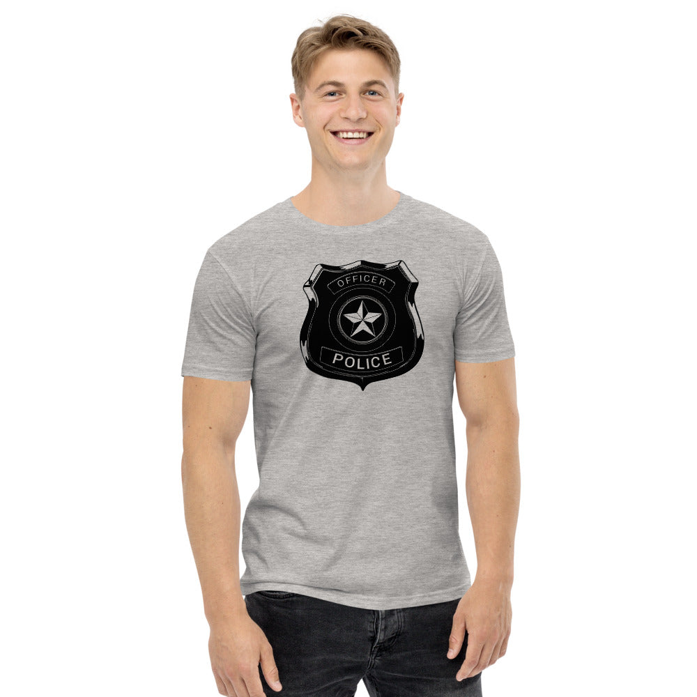 Police Officers Badge Men's staple tee