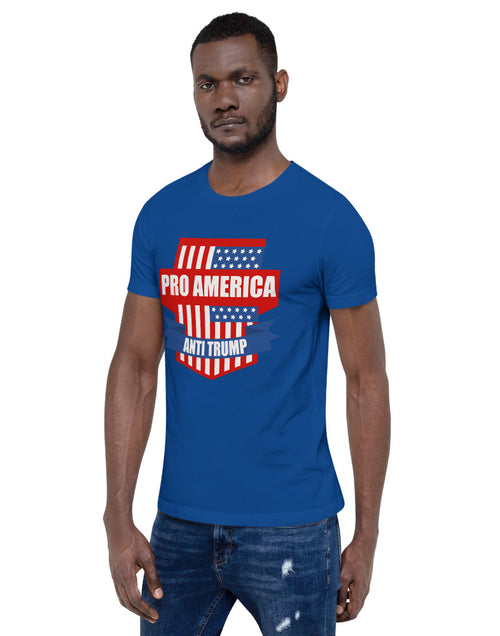 Load image into Gallery viewer, Pro-American, Anti-Trump Blue  T-shirt
