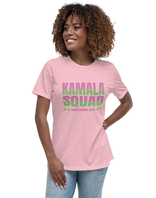 Load image into Gallery viewer, Kamala Squad - Biden Harris 2020 Women&#39;s Relaxed T-Shirt
