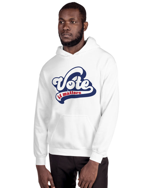 Load image into Gallery viewer, Vote It Matters Unisex Hoodie
