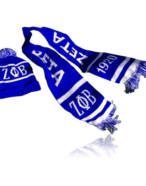 Load image into Gallery viewer, Show Your Colors Sorority Hat and Knit Scarf Set
