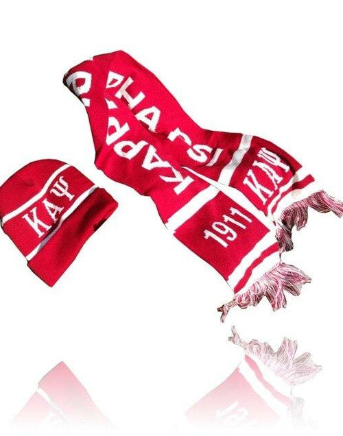 Load image into Gallery viewer, Show Your Colors Sorority Hat and Knit Scarf Set
