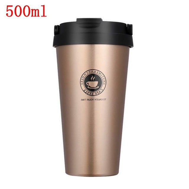 Portable Spill Proof Travel Mug Vacuum Flask