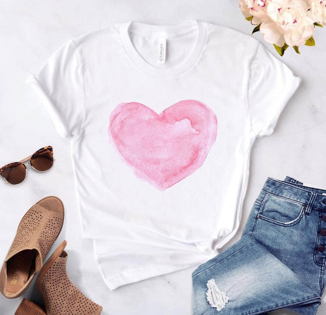 Heart and Flower Fancy Tshirts