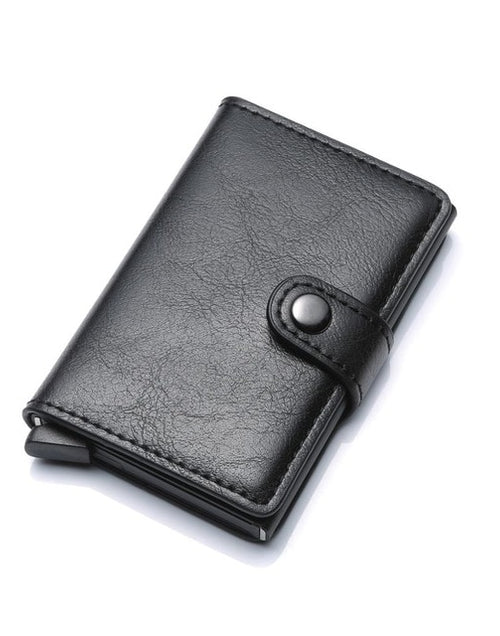 Load image into Gallery viewer, Men Credit Card Holder RFID Blocking Men Wallet Automatic Hasp Male Purse PU leather Bank Card Wallets Business ID Card Holder
