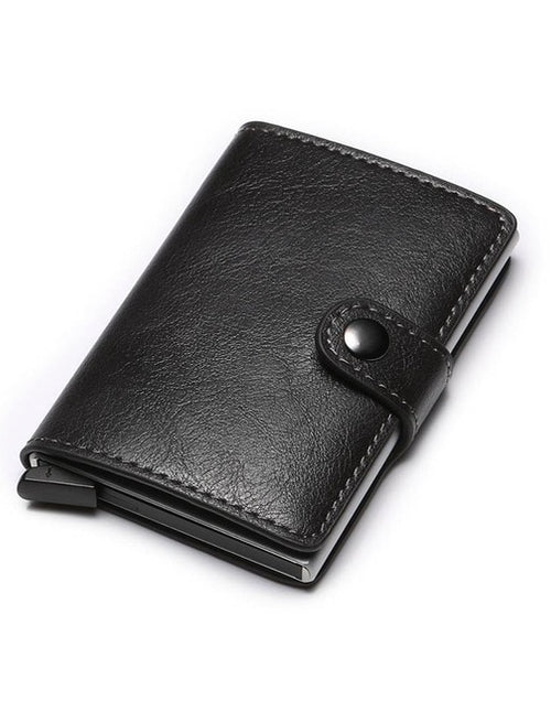 Load image into Gallery viewer, Men Credit Card Holder RFID Blocking Men Wallet Automatic Hasp Male Purse PU leather Bank Card Wallets Business ID Card Holder
