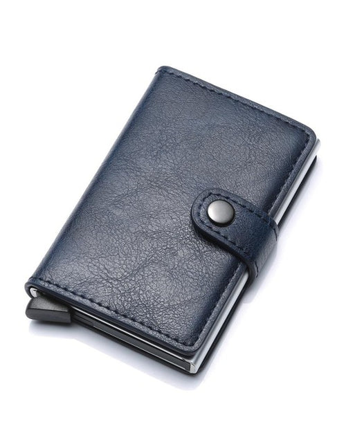 Load image into Gallery viewer, Men Credit Card Holder RFID Blocking Men Wallet Automatic Hasp Male Purse PU leather Bank Card Wallets Business ID Card Holder
