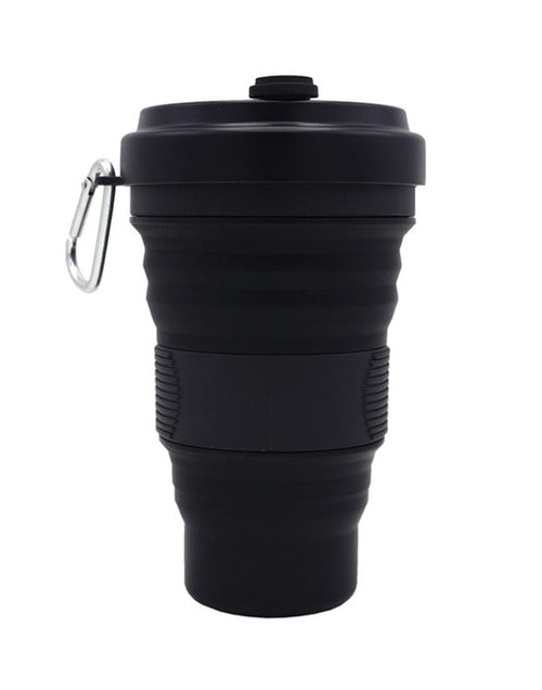 Load image into Gallery viewer, Collapsible Silicone Travel Coffee Cup With Lids
