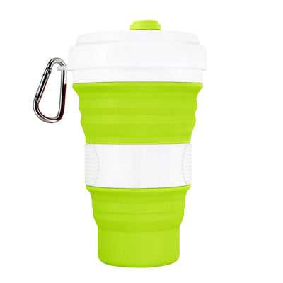 Load image into Gallery viewer, Collapsible Silicone Travel Coffee Cup With Lids
